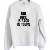 Big Dick Is Back In Town Sweatshirt THD