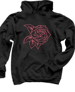 Black rose hoodie THD