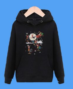 Christmas chicken hei hei and Santa Claus Hoodie