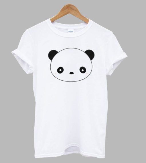 Kawaii Cute Panda Face T Shirt