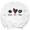 Mask Love Kisses Valentines Day Sweatshirt - Copy