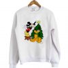 Mickey mouse and pluto christmas sweatshirt - Copy