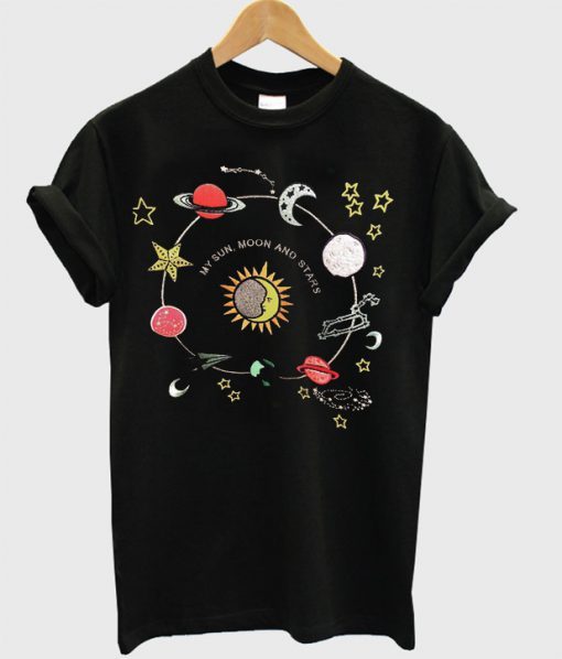 My sun moon and stars solar system T-shirt