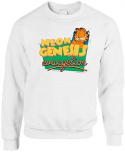 Neon Genesis Evangelion Garfield Parody Sweatshirt