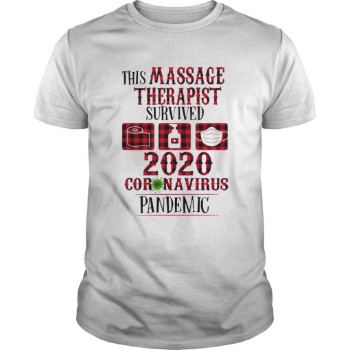 This Massage Therapist Survived 2020 Corona virus tshirt THD