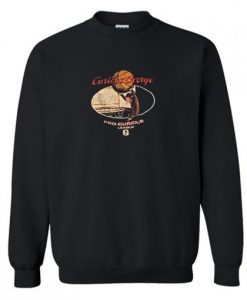 Vintage Curious George Sweatshirt Black