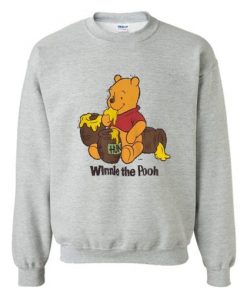 Vintage Winnie The Pooh Sweatshirt Grey