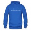 chacha the wave blue hoodie