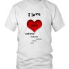 i love you valentine's day t shirts THD