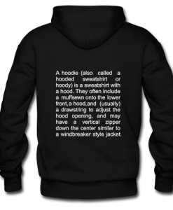 vetements definition A HOODIE CAN ALSO (BACK)THD