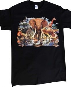 African Animal Oasis T Shirt THD