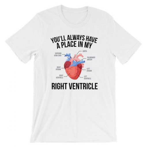 Anatomical Heart Biology Jokes Unisex T-Shirt thd