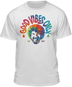 Bob Ross Good Vibes Only t-shirt thd
