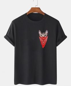 Hidden Cat Short Sleeve Basic T-shirts THD