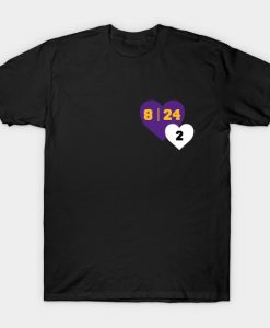 Kobe And Gigi Heart T-Shirt THD