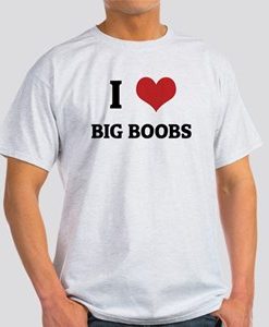 Love Big Boobs Men's T-Shirts THD