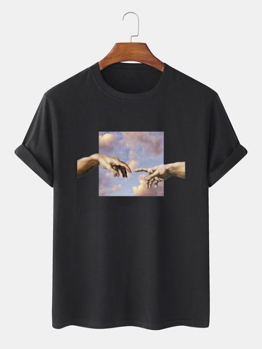 Oil Painting Casual T-Shirt THD