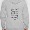 YOUR HEART AND MY HEART (BACK)HOODIE THD