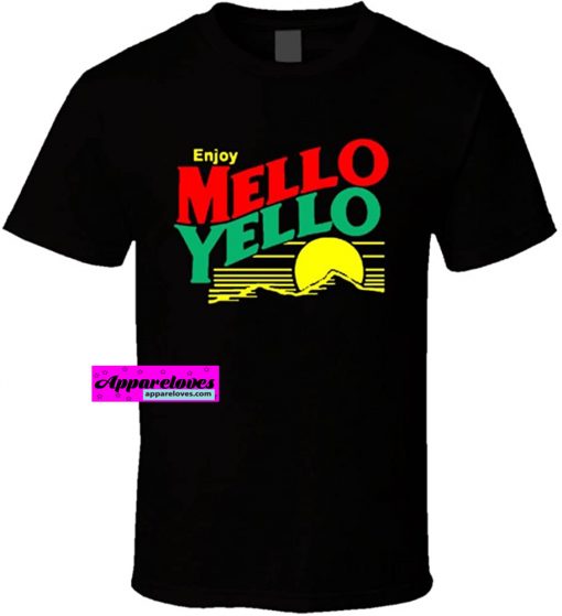 80's Retro Enjoy Mellow Yellow Drink T Shirt THD
