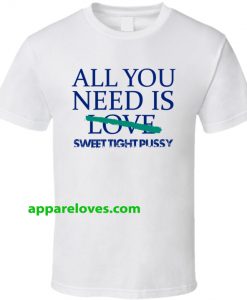 All You Need Is Sweet Tight Pussy T Shirt THD