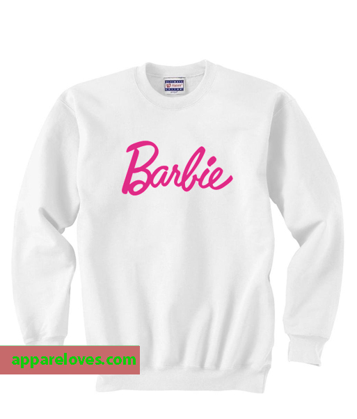 Barbie Logo Sweatshirt shirt thd unisex adult is Made To Order
