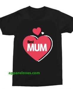 Best Mum Design t shirt thd