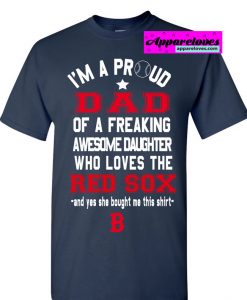 Boston Red Sox Dad Daughter T-Shirt THD