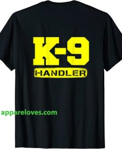 Dog Handler Logo K9 t shirt thd