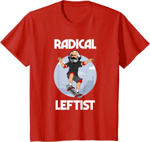 Karl Marx Skateboarding Radical TShirt THD