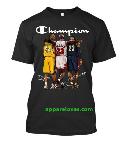 Kobe Bryant Michael Jordan LeBron James T-Shirt THD
