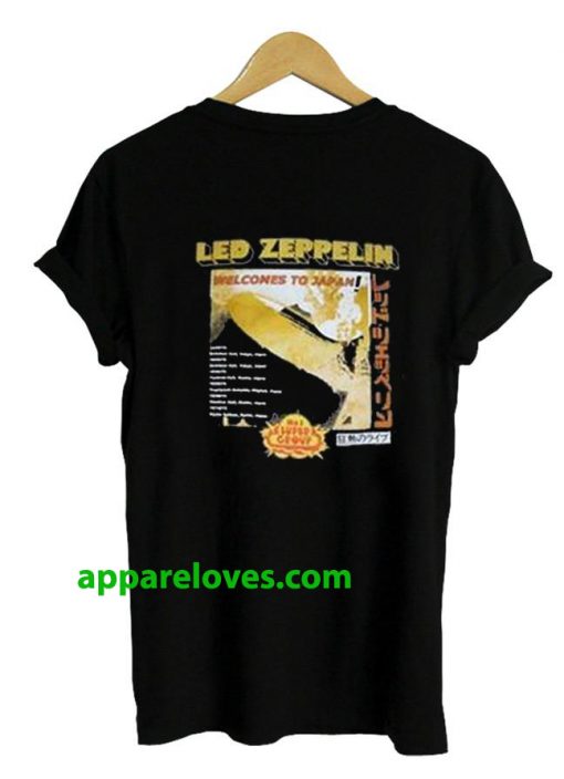Led Zeppelin Welcome to Japan T Shirt(Back only)thd