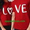 Love Heart Couple T-Shirt thd