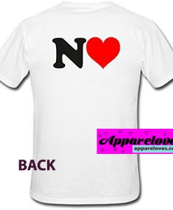 NO LOVE T-SHIRT(BACK)THD