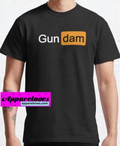 Porn Hub GUN DAM T-Shirts THD