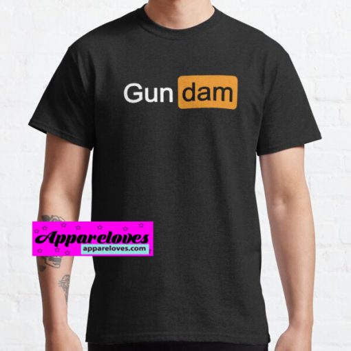 Porn Hub GUN DAM T-Shirts THD