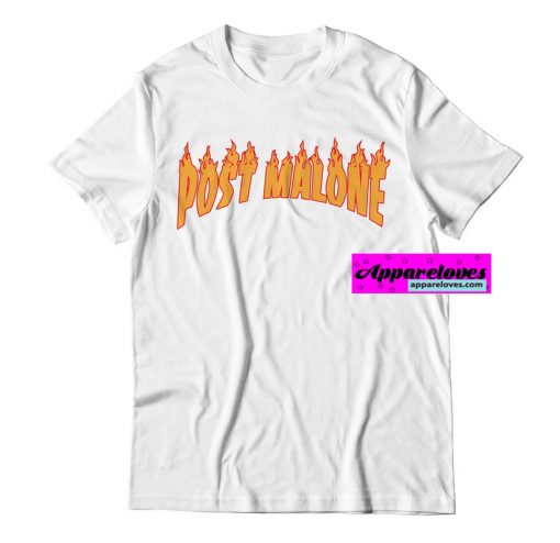 Post Malone Thrasher Style T-SHIRT THD