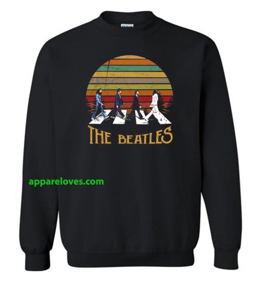 Retro Sunset The Beatles Walking Sweatshirt THD