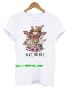 Vegan Friends not Food T Shirt thd