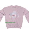 Cute Milk Print Pink Sweatshirt thd