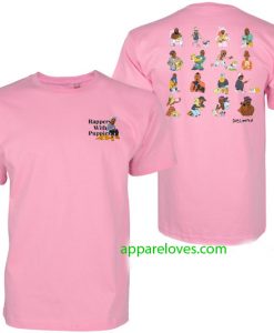 Dog Limited Rappers With Puppies Pink T Shirt thd