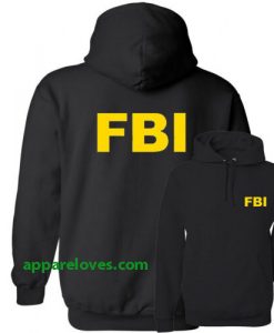 FBI Federal Bureau of Investigation Hoodie thd 2side