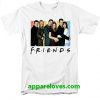 Friends TV Series Cast Logo Adult T Shirt thd