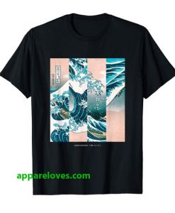 Great Wave Collage Japanese t shirt thd