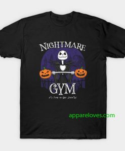 Halloween Town Gym Jack Skellington T-Shirt thd
