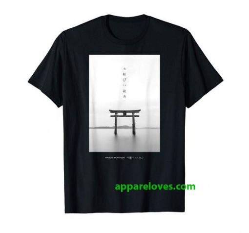 Japanese Aesthetic Torii Arch shirt thd