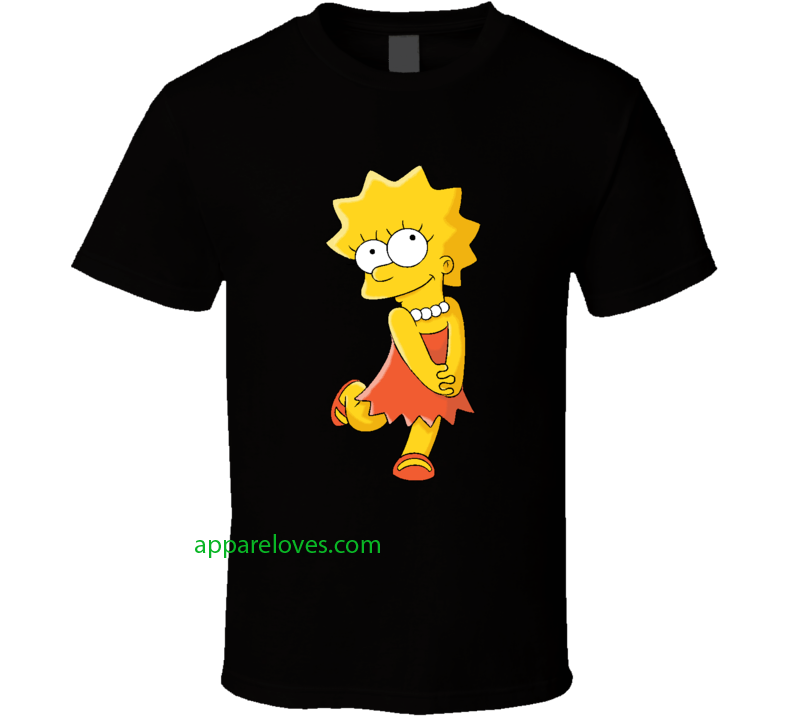 Lisa Simpson The Simpsons shirt thd tshirt made by order.