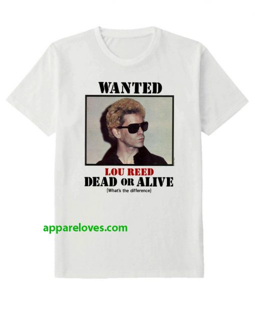 Lou Reed RIP Wanted Velvet T Shirt thd