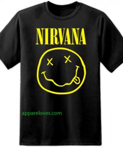 Nirvana Band Smiley T Shirt thd