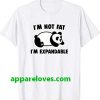 Not Fat Expandable Panda Bear T-Shirt thd