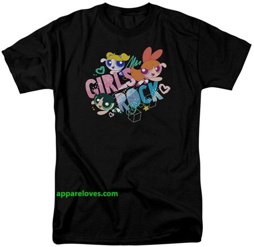 Powerpuff Girls Girls Rock Unisex Adult T Shirt THD